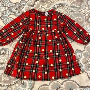 🆕 Old Navy (12-18m) Toddler/Baby Girls Plaid Holiday Dress